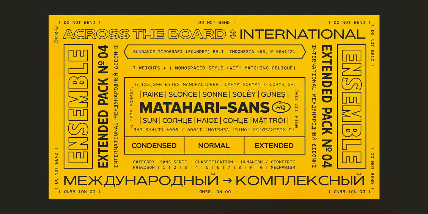 Matahari Sans Mono